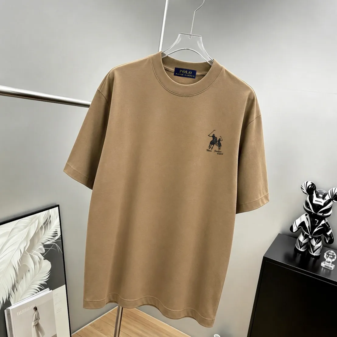 Ralph*Lauren* Hot Sale · g 《 》 tee ， Same Style ， : Black White Coffee Brown Size：S（90-130 ） M（125-150 ） L（135-165 ） XL（160-190 ） XXL（185 ）